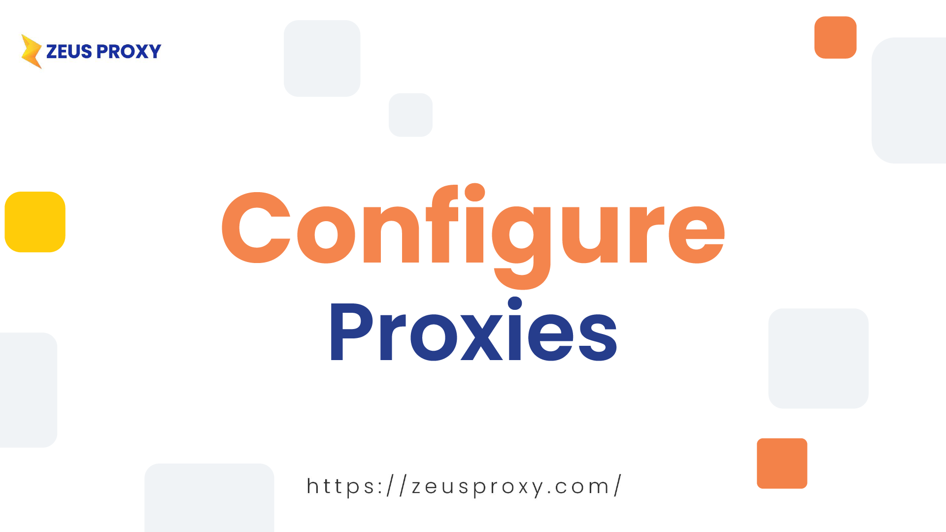 How to configure a proxy in your browser?